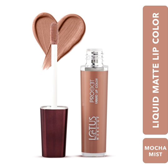 Lotus Herbals Proedit Liquid Matte Lip Color, MAHOGANY, 8g
