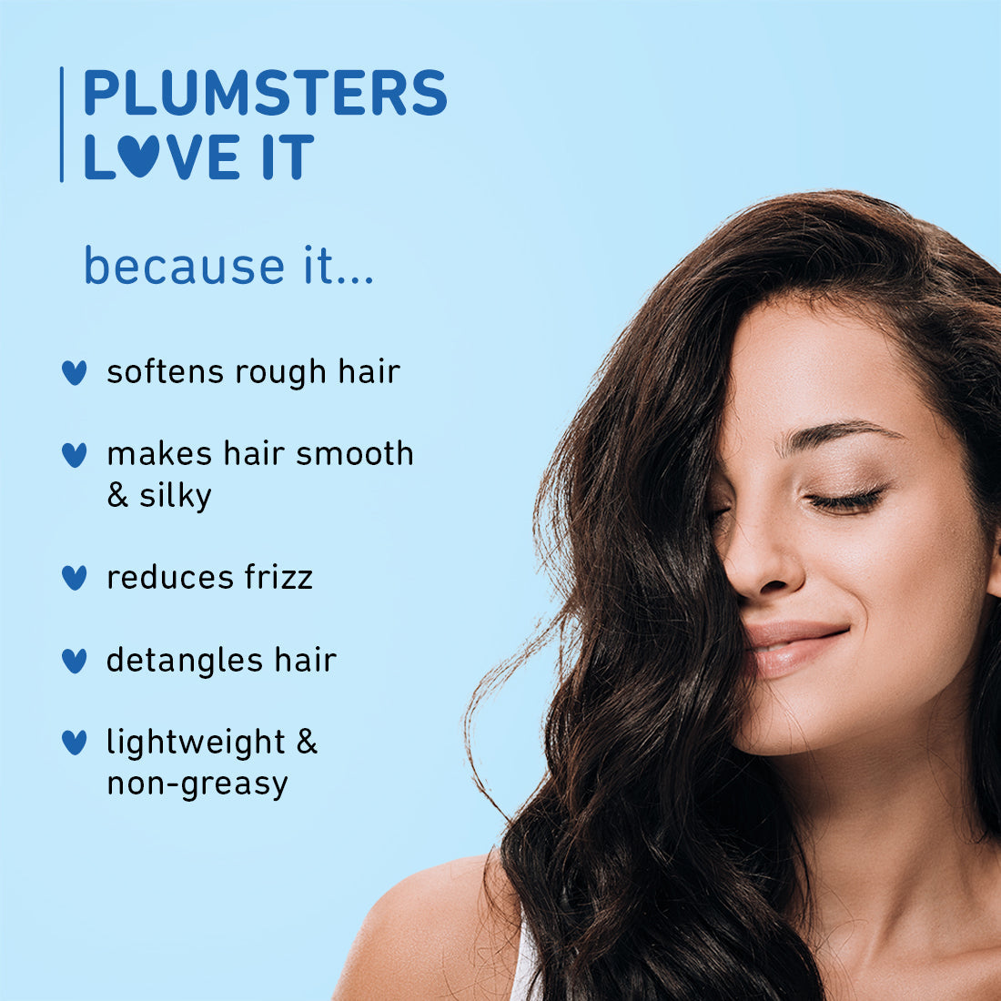 Plum Coconut & Squalane Hair Serum for Soft, Shiny Hair | 22X Shinier Hair In 1 Use | Reduces Frizz, 75ml