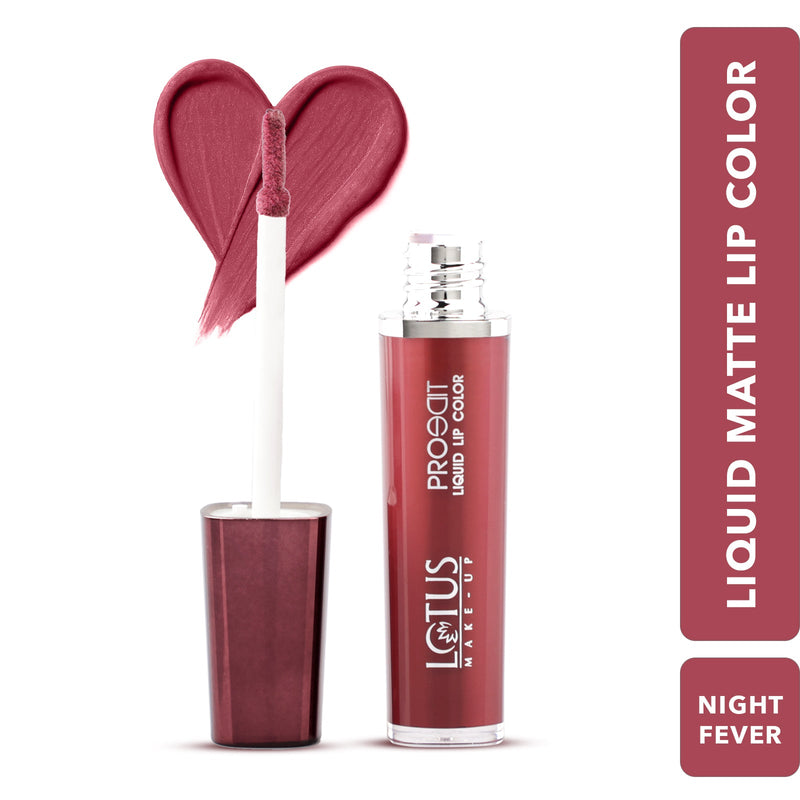 Lotus Herbals Proedit Liquid Matte Lip Color, NIGHT FEVER, 8g