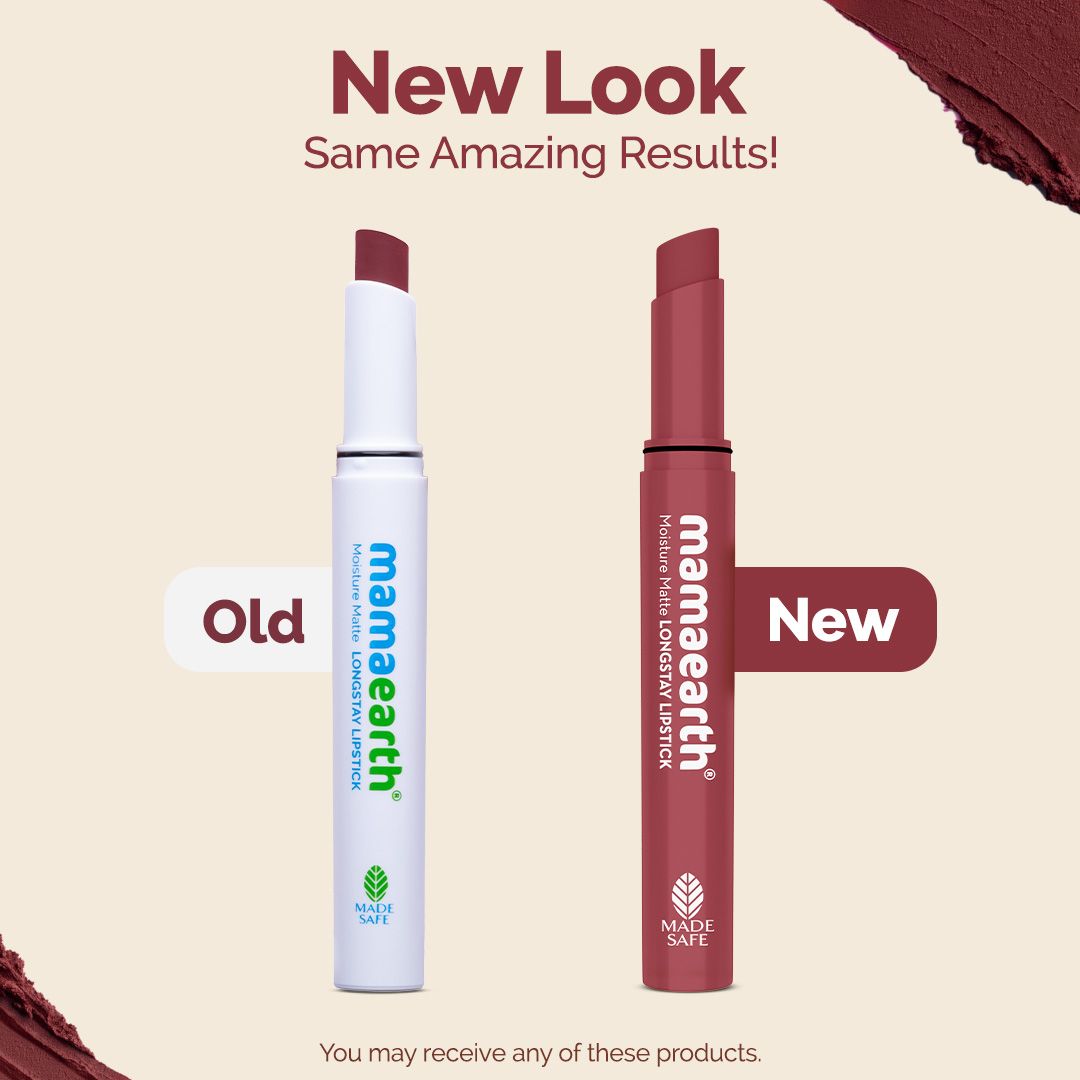 Mamaearth Moisture Matte Long Stay Lipstick, 2g | Plum Punch - Image 2 - Buy from Indicrest