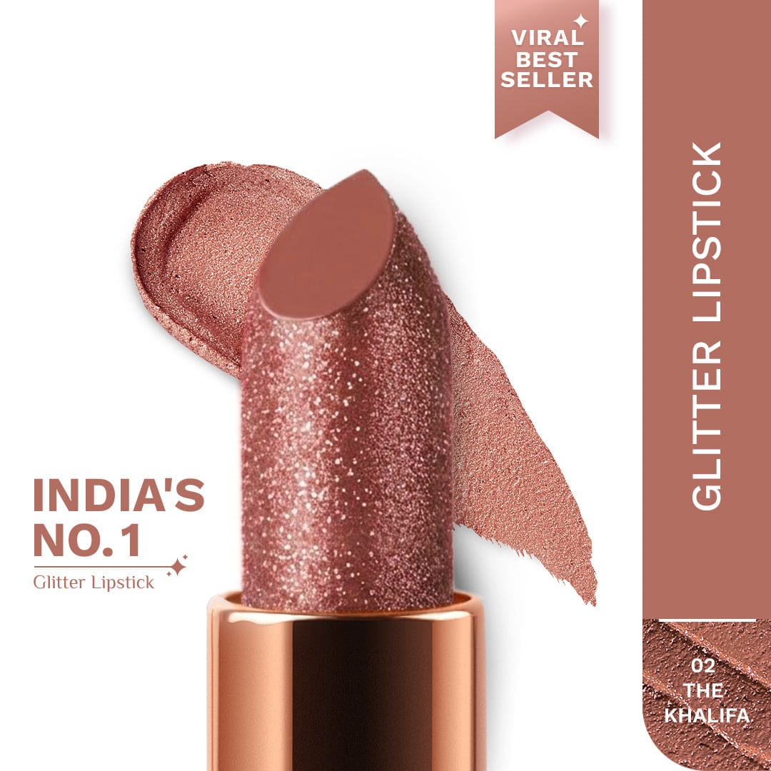 Pilgrim Dubai Bling Glitter Lipstick, The Khalifa - 02 - Image 4 - Buy from Indicrest
