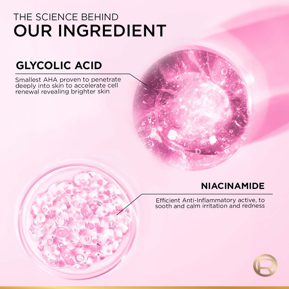 L'Oreal Paris Glycolic Bright Daily Foaming Face Cleanser With Glycolic Acid For Dull Skin, 50ml Buy at Indicrest Image 4
