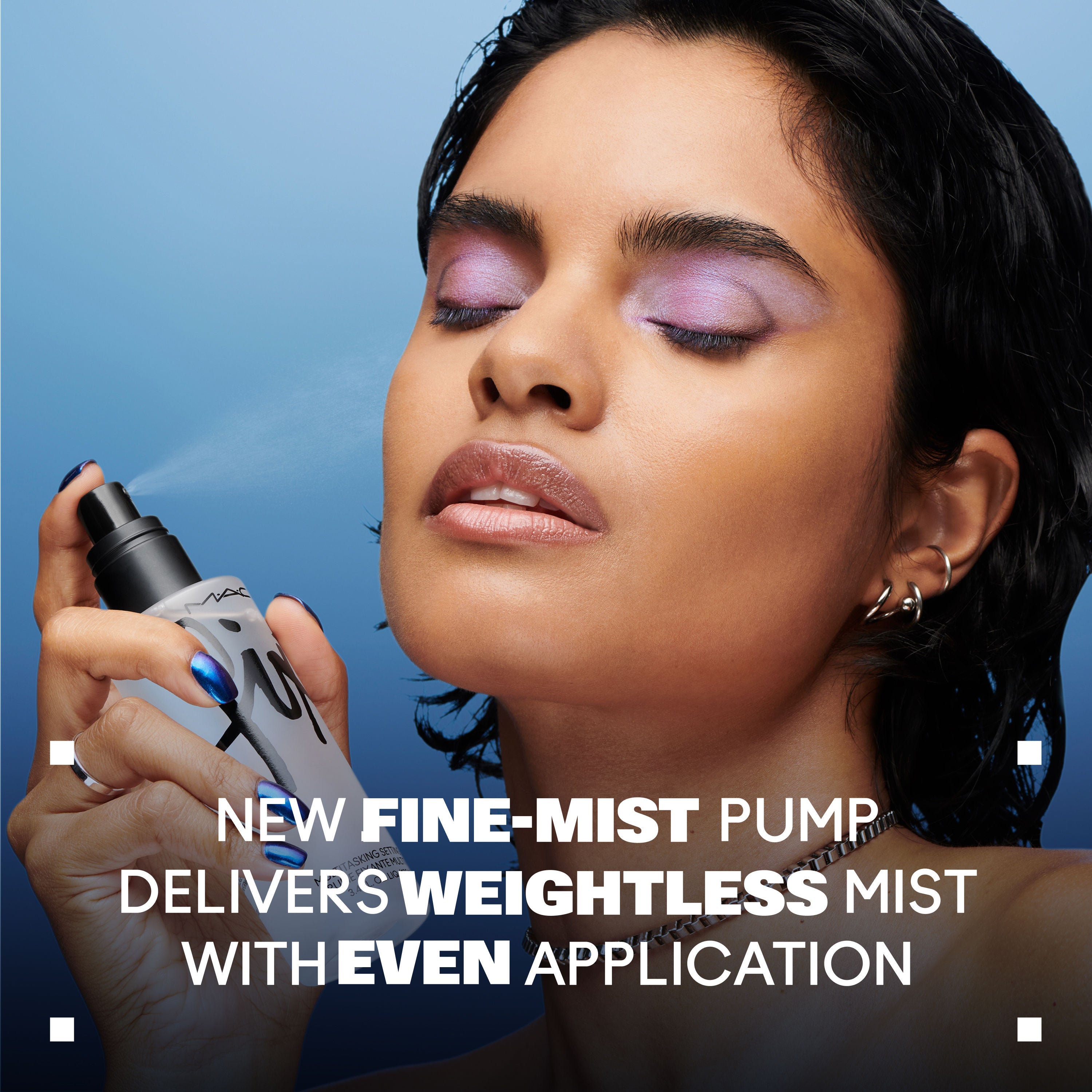 M.A.C Mini Prep + Prime Fix+, Alcohol Free Setting Spray - Original, Makeup Fixer With Green Tea, 30ml