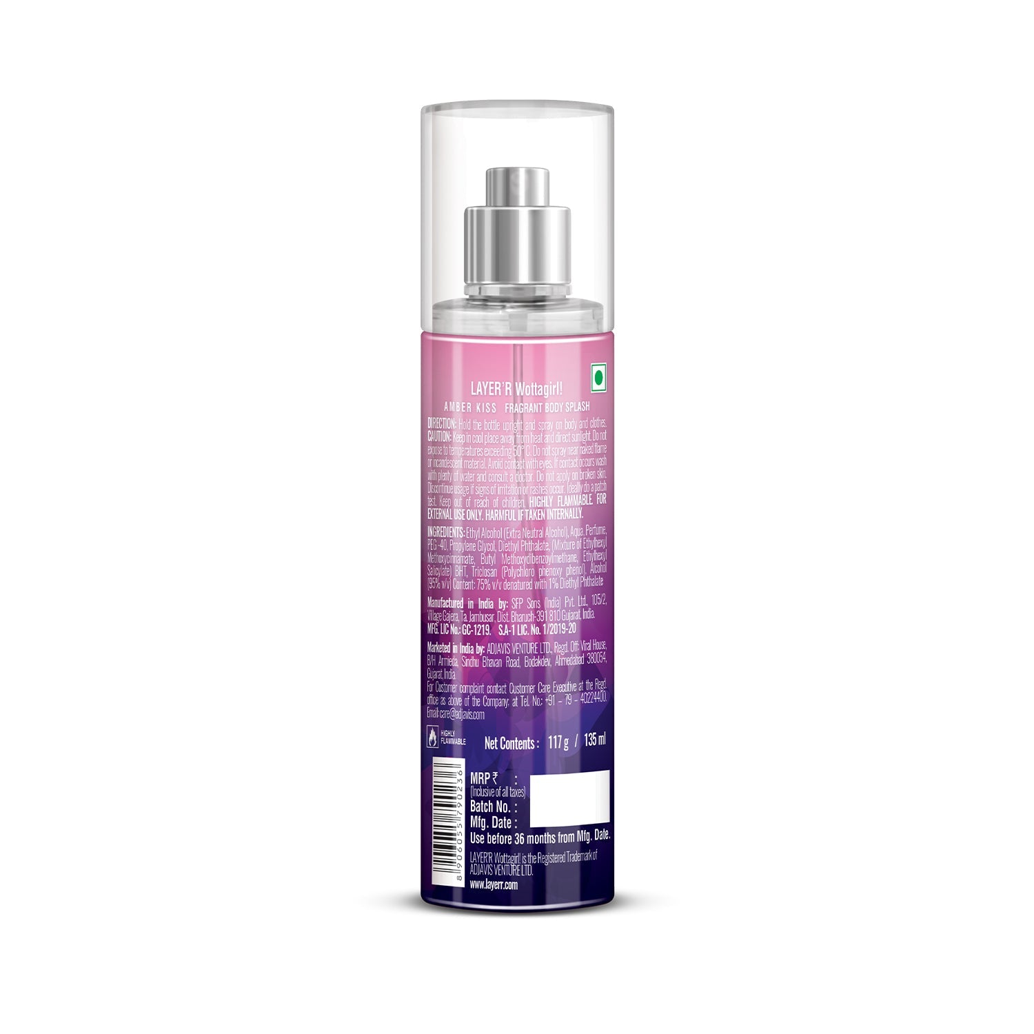 Wottagirl AMBER KISS, 135ml - Image 3 - Buy from Indicrest