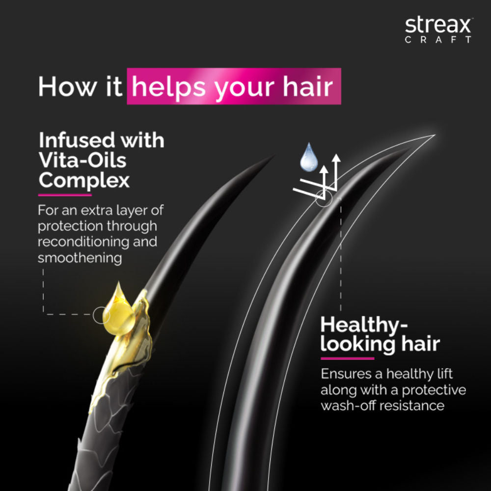 Streax Craft Repair Hair Serum I For Dry and Damaged Hair I Repair With Vita-Oils Complex, 100ml Buy at Indicrest Image 6