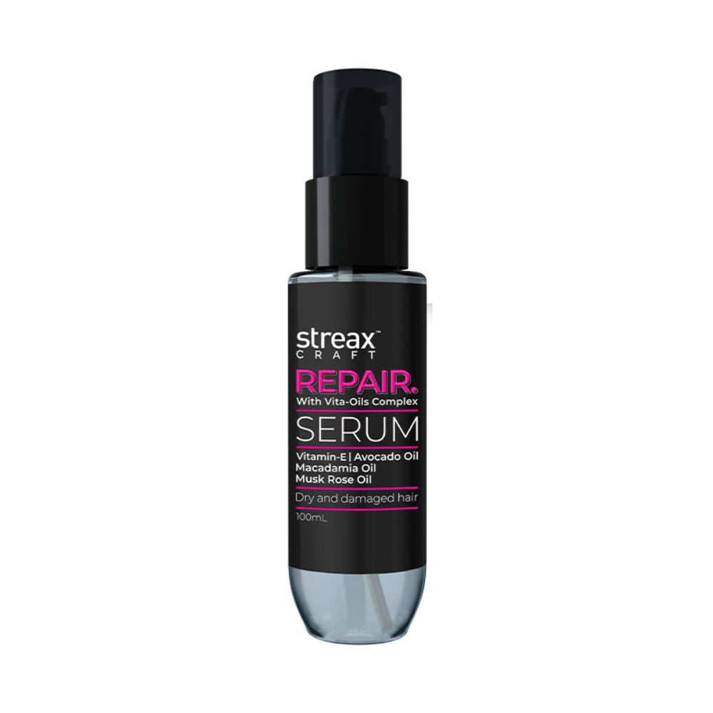 Streax Craft Repair Hair Serum I For Dry and Damaged Hair I Repair With Vita-Oils Complex, 100ml Buy at Indicrest Image 9