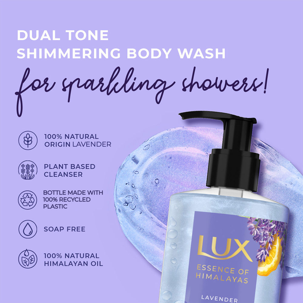 Lux Essence Of Himalayas Lavender & Vitamin C Illuminating Body Wash, 400ml Buy at Indicrest Image 3