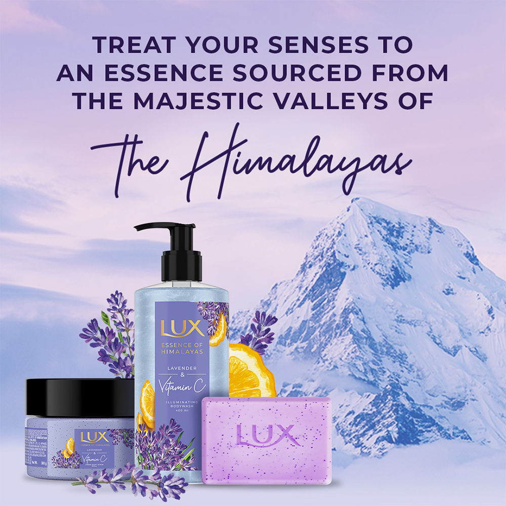 Lux Essence Of Himalayas Lavender & Vitamin C Illuminating Body Wash, 400ml Buy at Indicrest Image 8