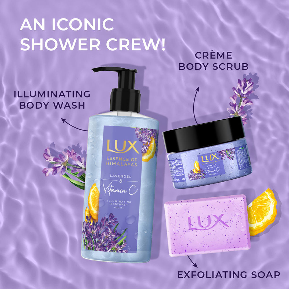 Lux Essence Of Himalayas Lavender & Vitamin C Illuminating Body Wash, 400ml Buy at Indicrest Image 9
