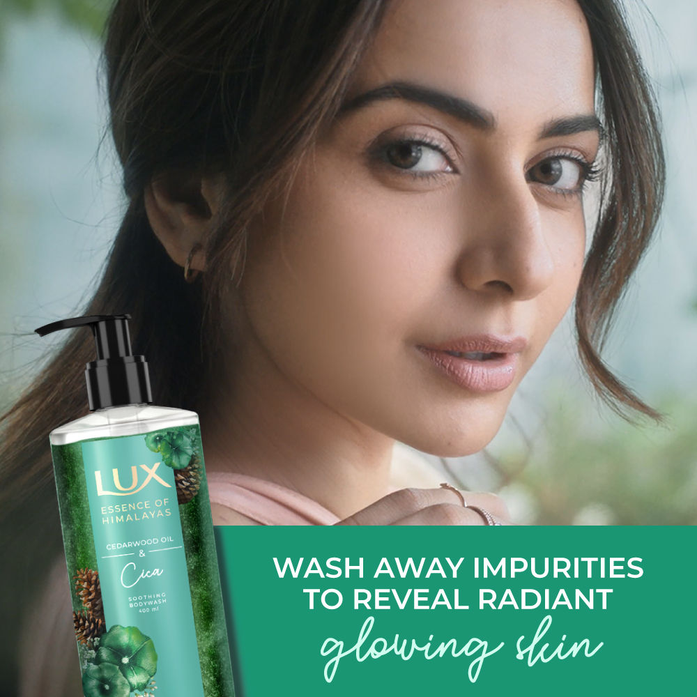 Lux Essence Of Himalayas Cedarwood Oil & Cica Soothing Body Wash, 400ml Buy at Indicrest Image 5