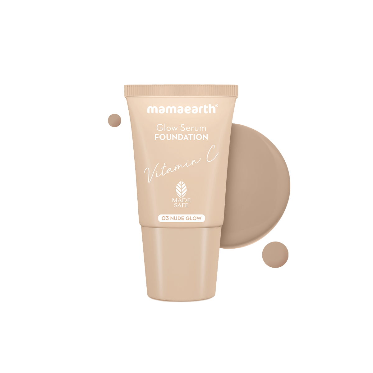 Mamaearth Glow Serum Foundation Mini Tube, Nude Glow, 18ml - Buy from Indicrest
