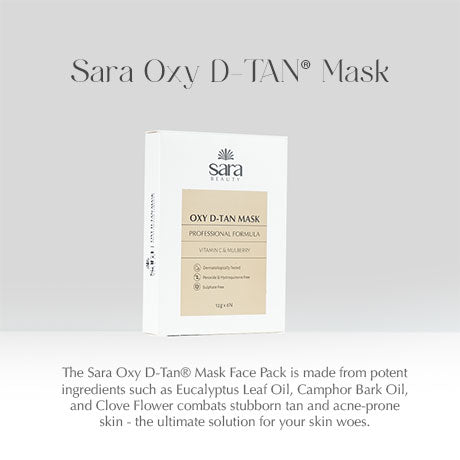 Sara Oxy D-TAN Mask For Instant Tan Removal, Ideal For De-Tanning, For Multiple Use, Pack of 1, 6 X 12g - Image 3 - Buy from Indicrest
