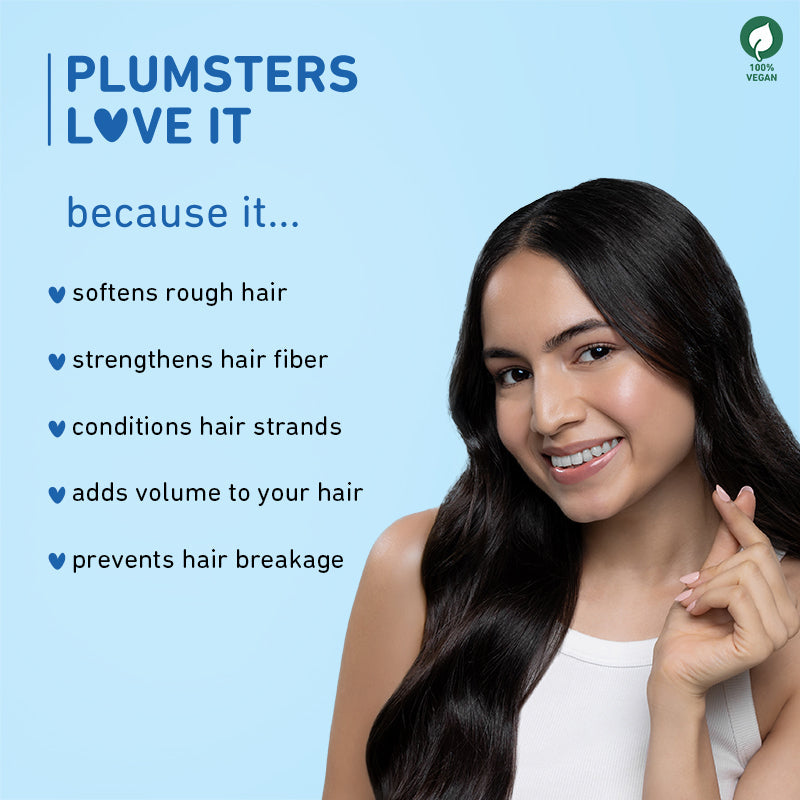 Plum Coconut Milk & Peptides Conditioner for Dry Hair | Softens Hair | Nourishes & Smoothens Strands, 175g