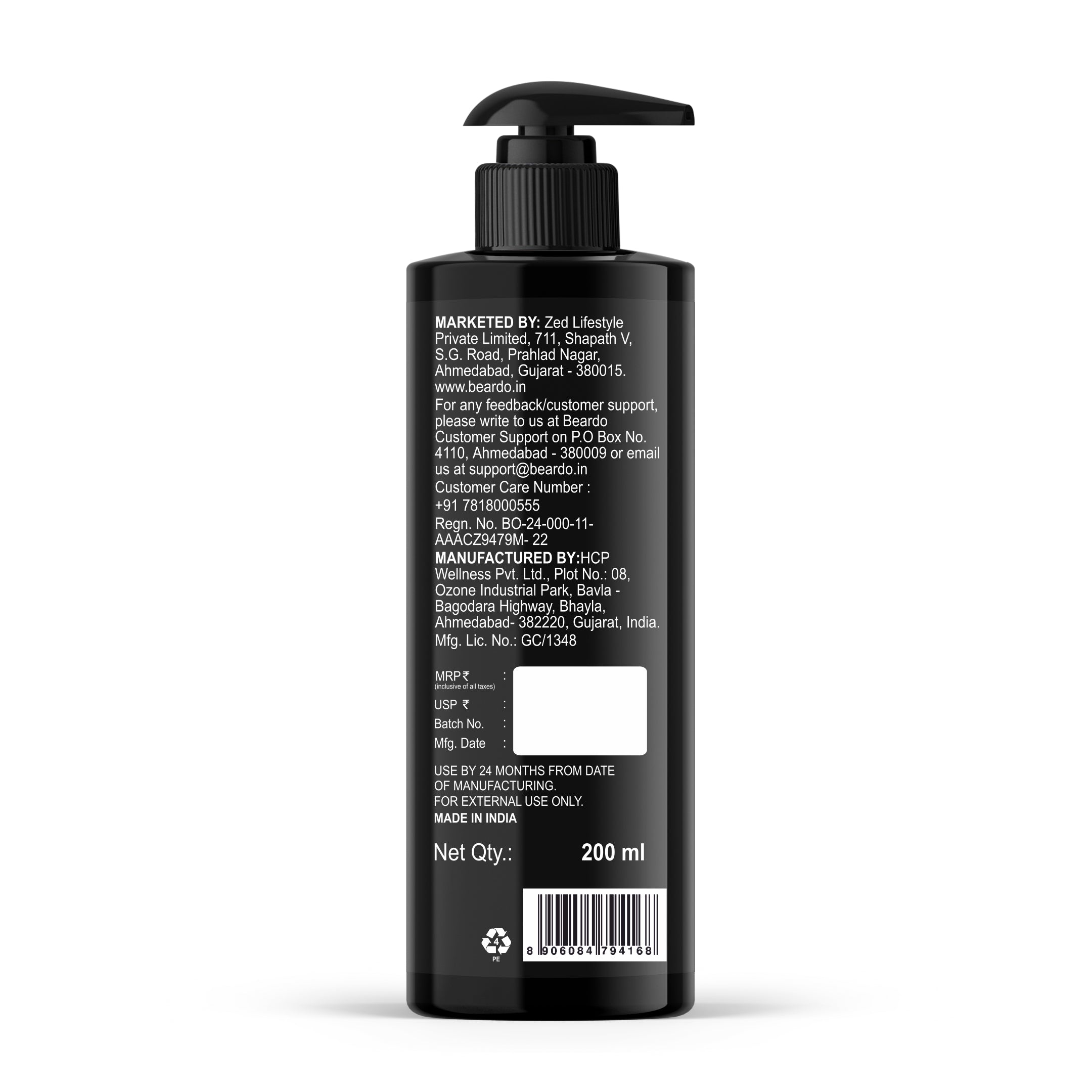 Beardo Activated Charcoal Facewash, 200ml - Image 8 - Buy from Indicrest