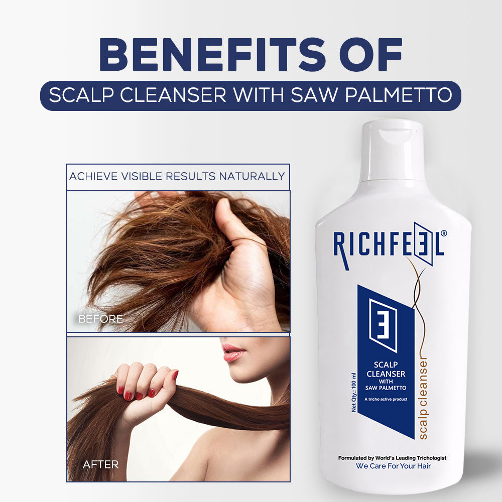 Richfeell Scalp Cleanser With Saw Palmetto 100 Ml - Image 3 - Buy from Indicrest