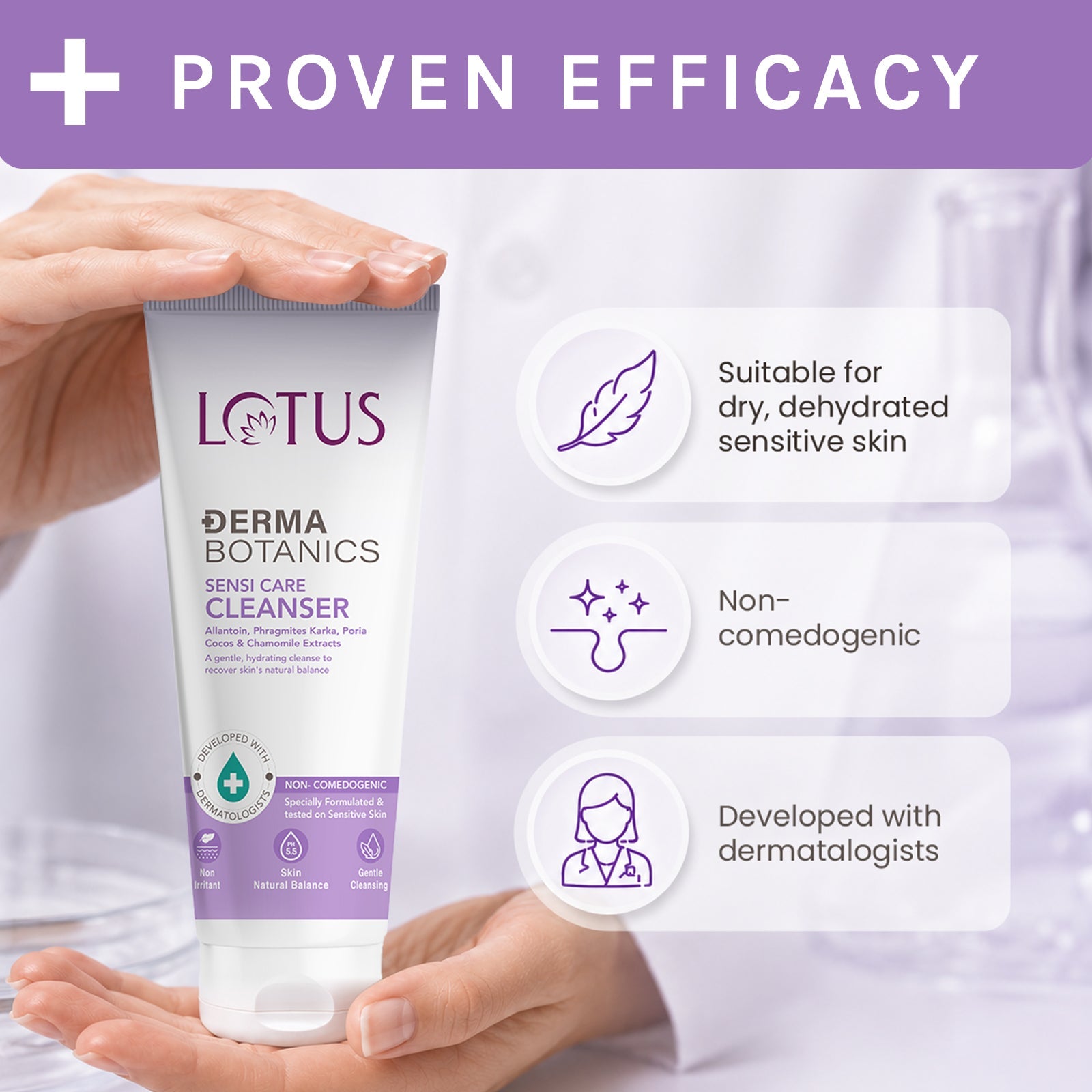 Lotus Herbals Derma Botanics Sensi Care Cleanser, 125ml