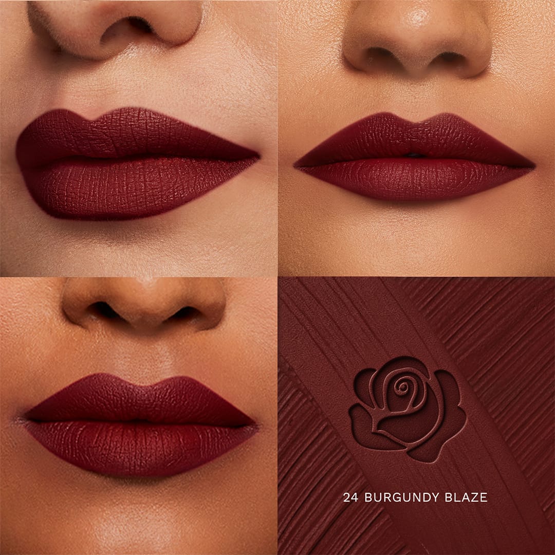 pilgrim matte me up serum bullet lipstick burgundy blaze 24   Image 3   Buy from Indicrest