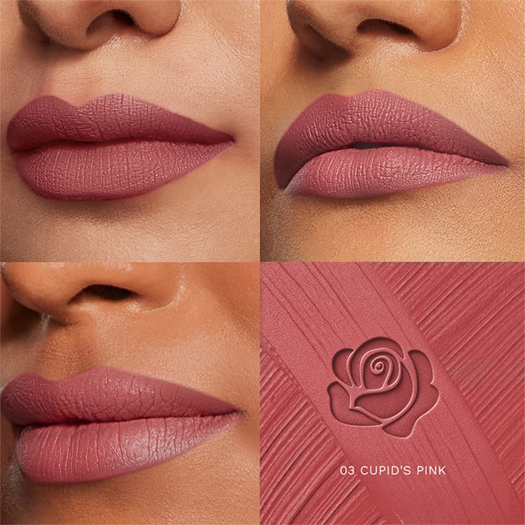 pilgrim matte me up serum bullet lipstick cupids pink 03   Image 3   Buy from Indicrest
