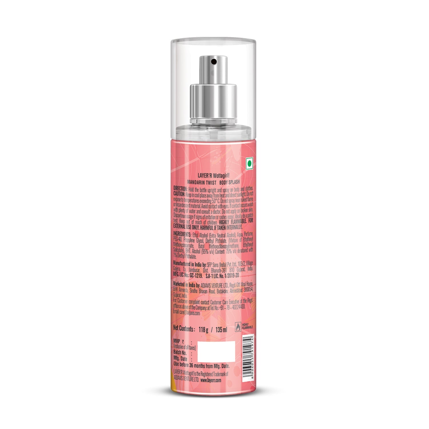 Wottagirl MANDARIN TWIST, 135ml - Image 4 - Buy from Indicrest