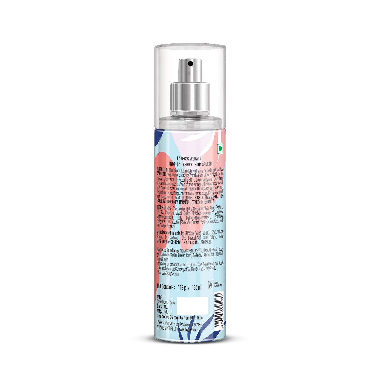 Wottagirl TROPICAL BERRY, 135ml - Image 3 - Buy from Indicrest