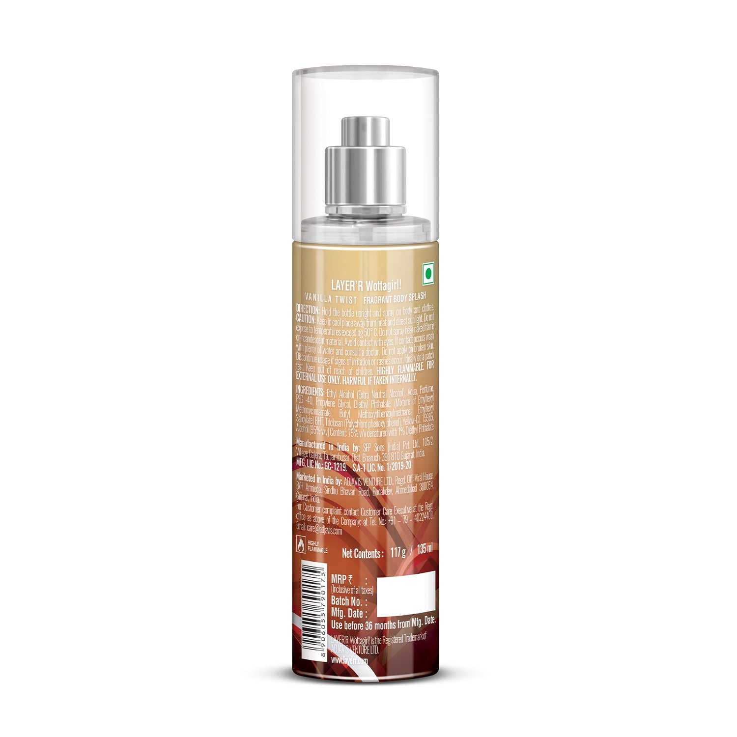Wottagirl VANILLA TWIST, 135ml - Image 4 - Buy from Indicrest