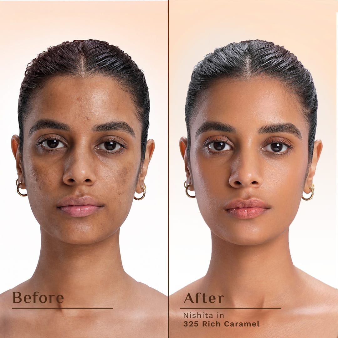 pilgrim dream matte tinted serum foundation rich caramel 325   Image 3   Buy from Indicrest