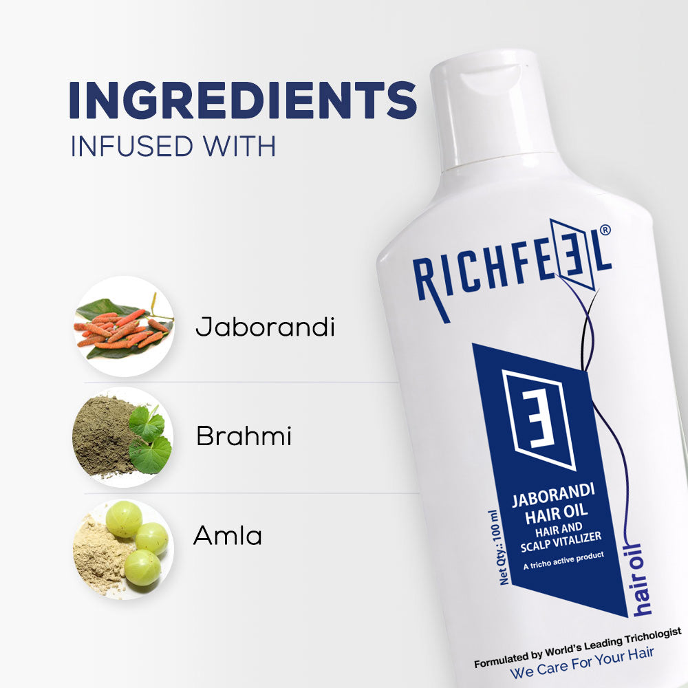 Richfeell Jaborandi Hair Oil 100 Ml - Image 5 - Buy from Indicrest