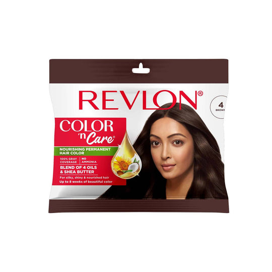 Revlon Color N Care Hair Color Sachet, 4 Brown