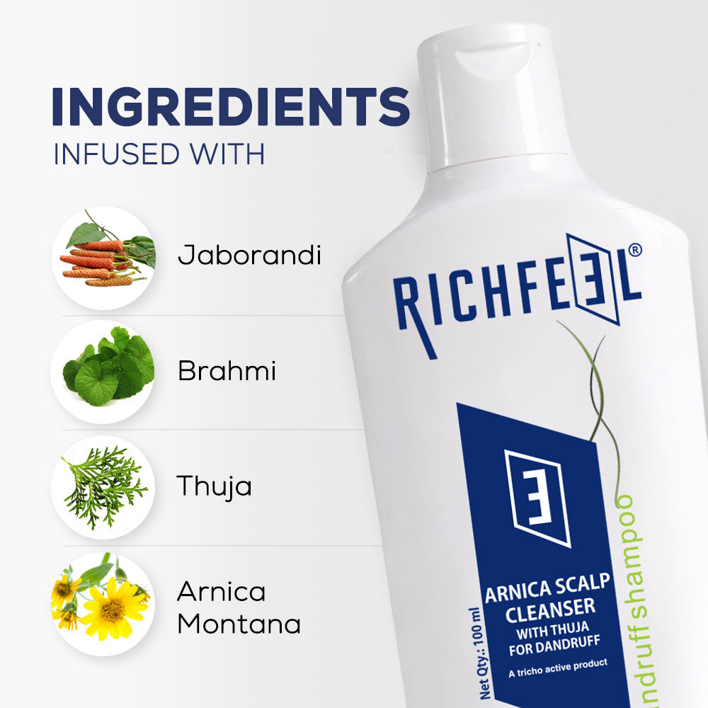 Richfeell Arnica Scalp Cleanser With Thuja 100 Ml - Image 4 - Buy from Indicrest
