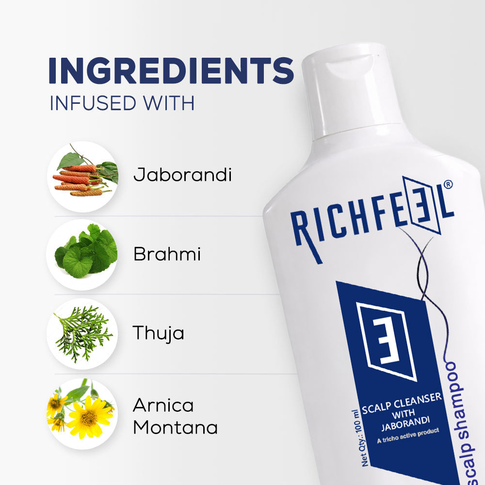Richfeell Scalp Cleanser With Jaborandi 100 Ml - Image 4 - Buy from Indicrest