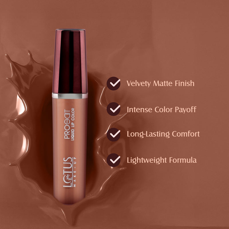 Lotus Herbals Proedit Liquid Matte Lip Color, MIDNIGHT, 8g