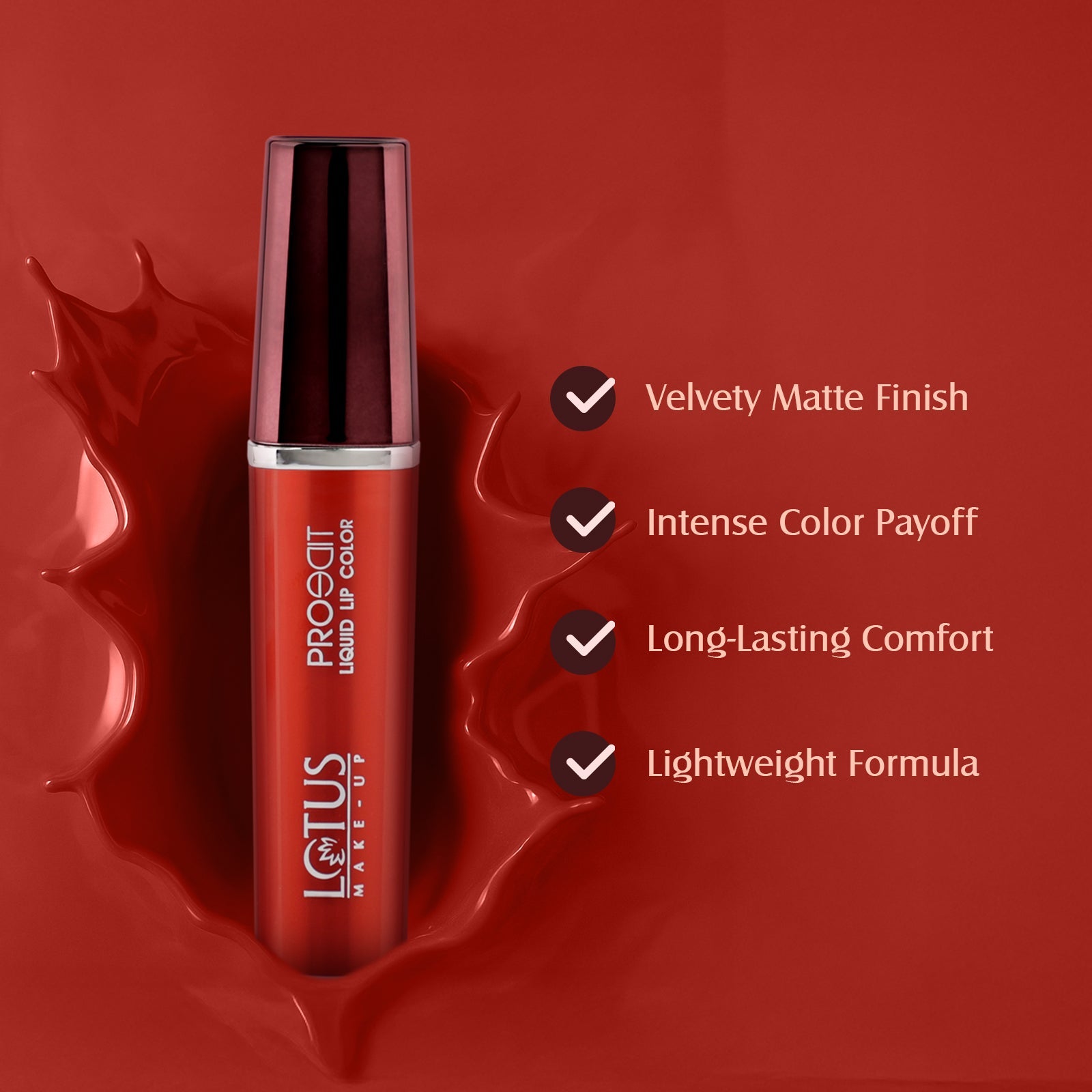 Lotus Herbals Proedit Liquid Matte Lip Color, CAFE CREME, 8g