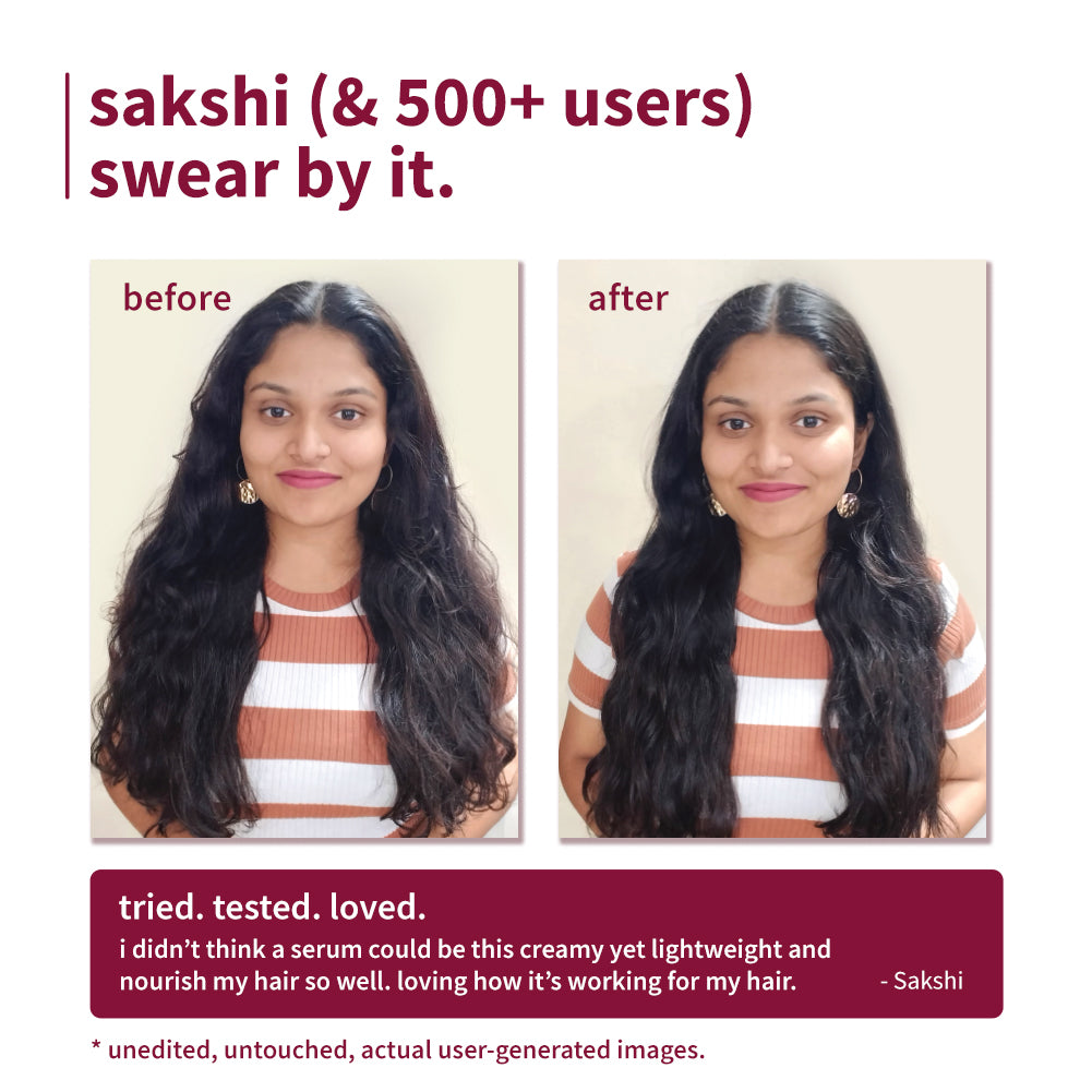 Plum 0.3% Glycolic Acid & Cherry Blossom Frizz Control Serum Creme | 72-Hr Humidity-Proof Frizz Control, 50g