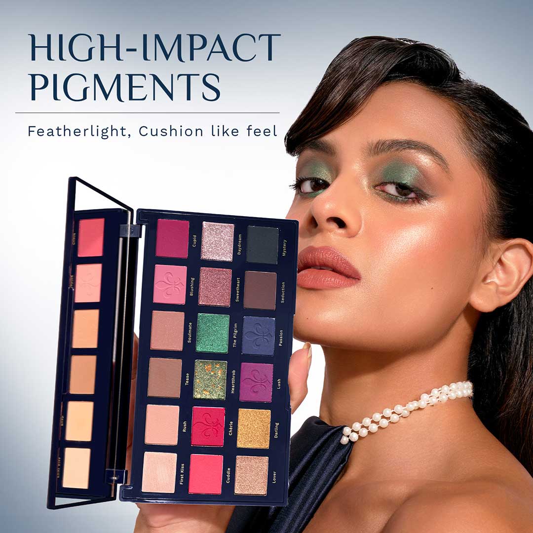 Pilgrim The French Collection Pro-Eyeshadow, Midnight in Paris - Image 2 - Buy from Indicrest