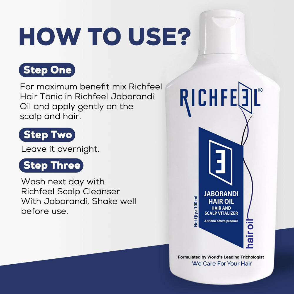 Richfeell Jaborandi Hair Oil 100 Ml - Image 4 - Buy from Indicrest