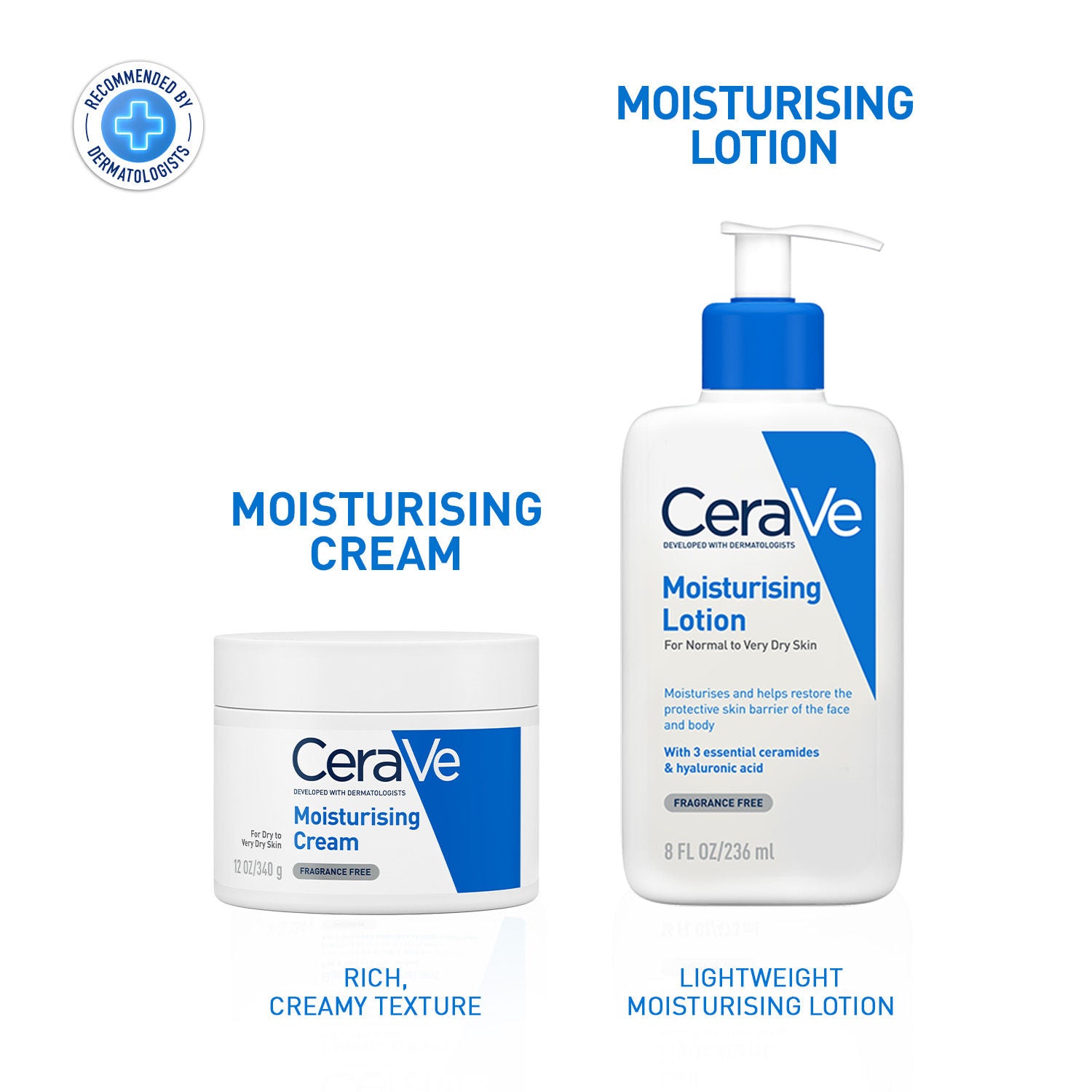 CeraVe Moisturizer For Dry Skin, Barrier Repair Cream with Ceramides, Dermatologist recommended, 340g Buy at Indicrest Image 10