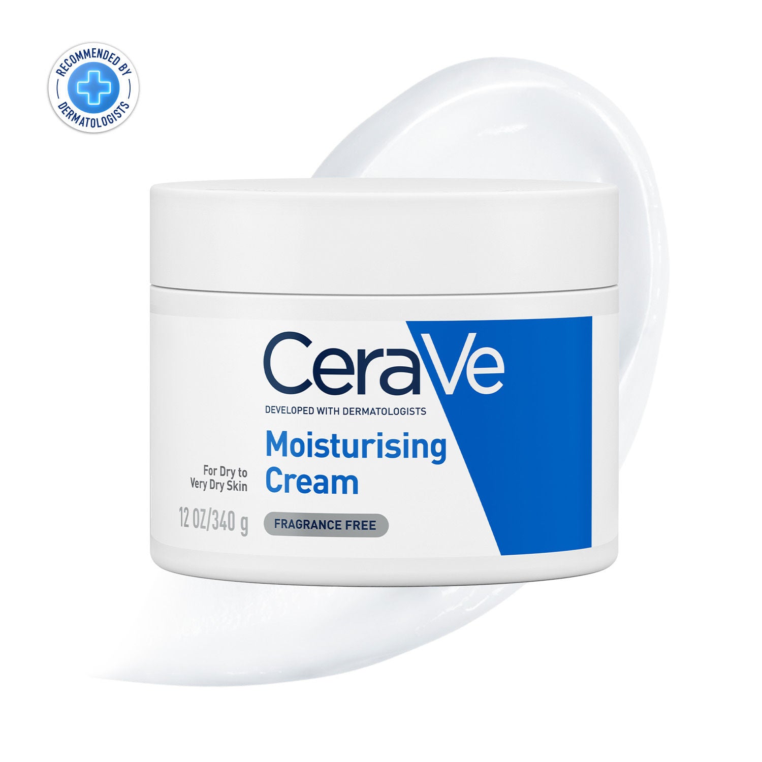 CeraVe Moisturizer For Dry Skin, Barrier Repair Cream with Ceramides, Dermatologist recommended, 340g Buy at Indicrest Image 11