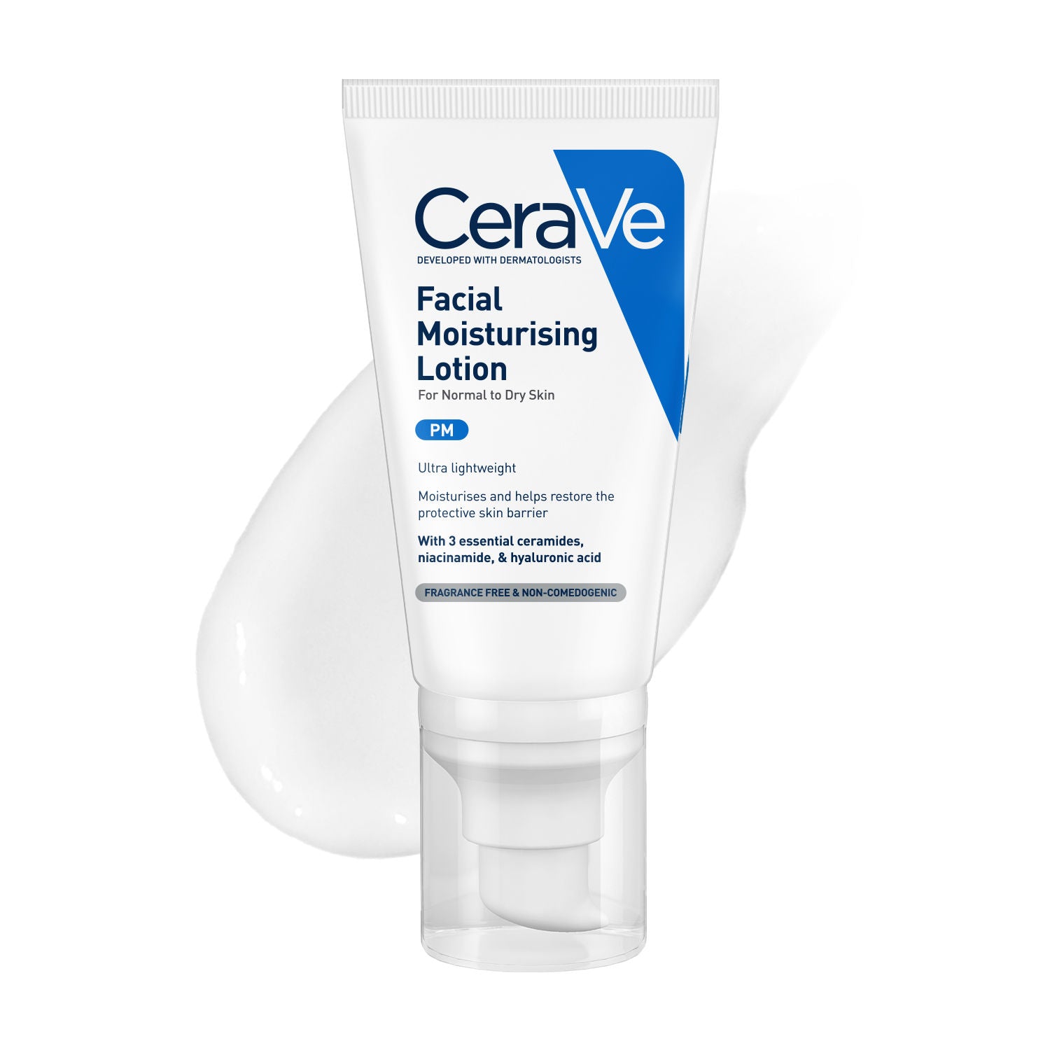 CeraVe PM Facial Moisturizer Lightweight Night Cream with Ceramides, Niacinamide & Hyaluronic Acid, 50g Buy at Indicrest Image 11