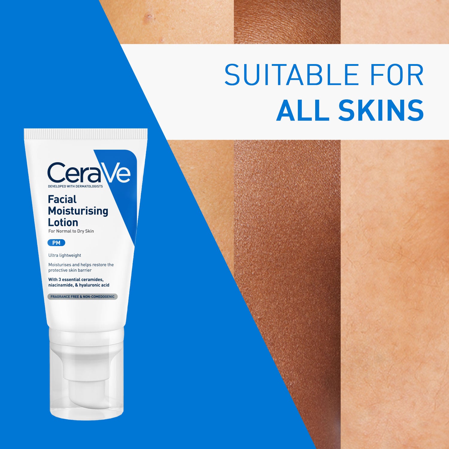 CeraVe PM Facial Moisturizer Lightweight Night Cream with Ceramides, Niacinamide & Hyaluronic Acid, 50g Buy at Indicrest Image 9
