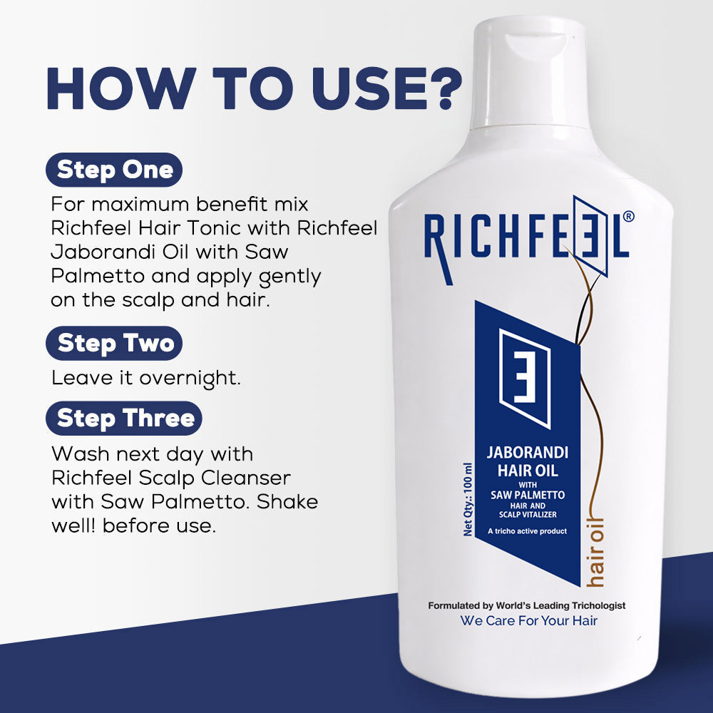 Richfeell Jaborandi Hair Oil With Saw Palmetto 100 Ml - Image 5 - Buy from Indicrest