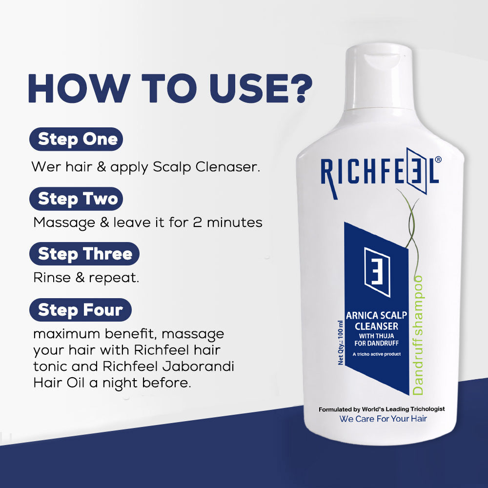 Richfeell Arnica Scalp Cleanser With Thuja 100 Ml - Image 5 - Buy from Indicrest