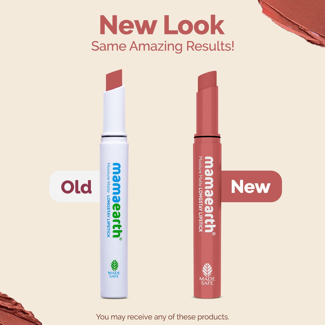 Mamaearth Moisture Matte Long Stay Lipstick, 2g | Bubblegum Nude - Image 2 - Buy from Indicrest