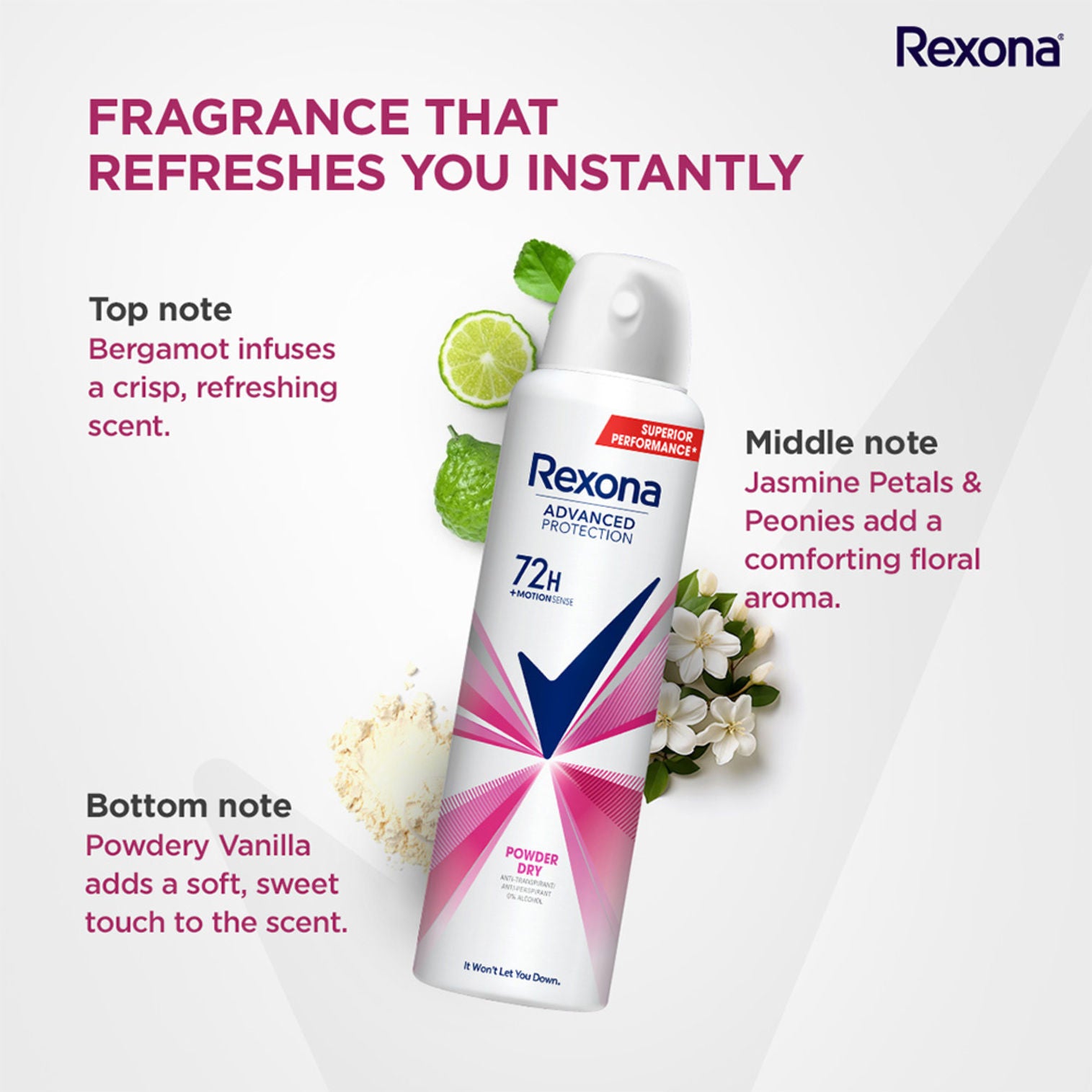 Rexona Powder Dry Advanced Protection Anti-Perspirant Deodorant For Women, 200ml Buy at Indicrest Image 10