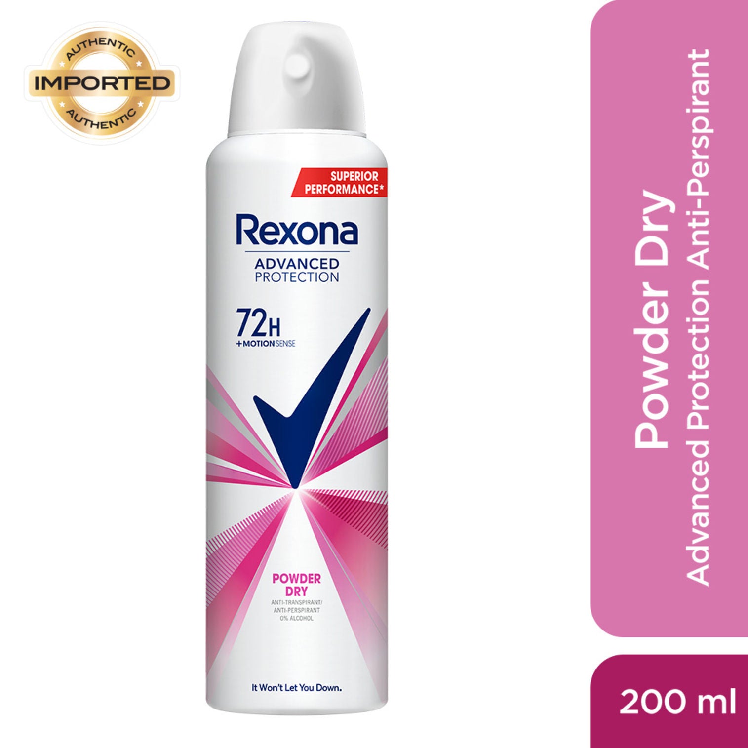 Rexona Powder Dry Advanced Protection Anti-Perspirant Deodorant For Women, 200ml Buy at Indicrest