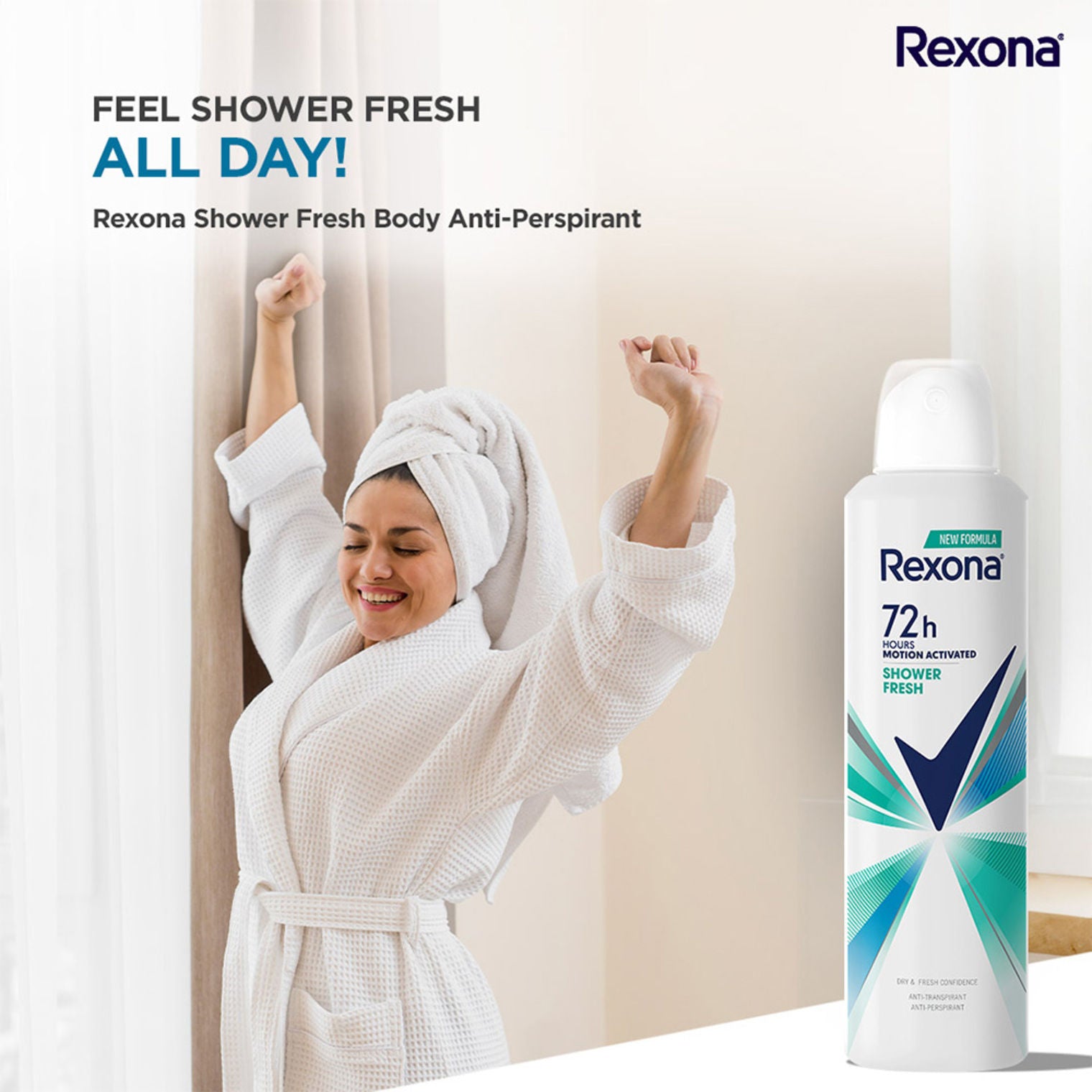 Rexona Shower Fresh Advanced Protection Anti-Perspirant Deodorant For Women, 200ml Buy at Indicrest Image 4