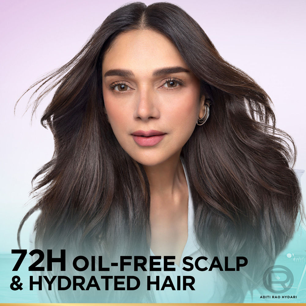 L’Oréal Paris Hyaluron Pure 72H Purifying Shampoo, For Oily Scalp & Dry Hair With Salicylic And Hyaluronic Acid, 800ml Buy at Indicrest Image 4