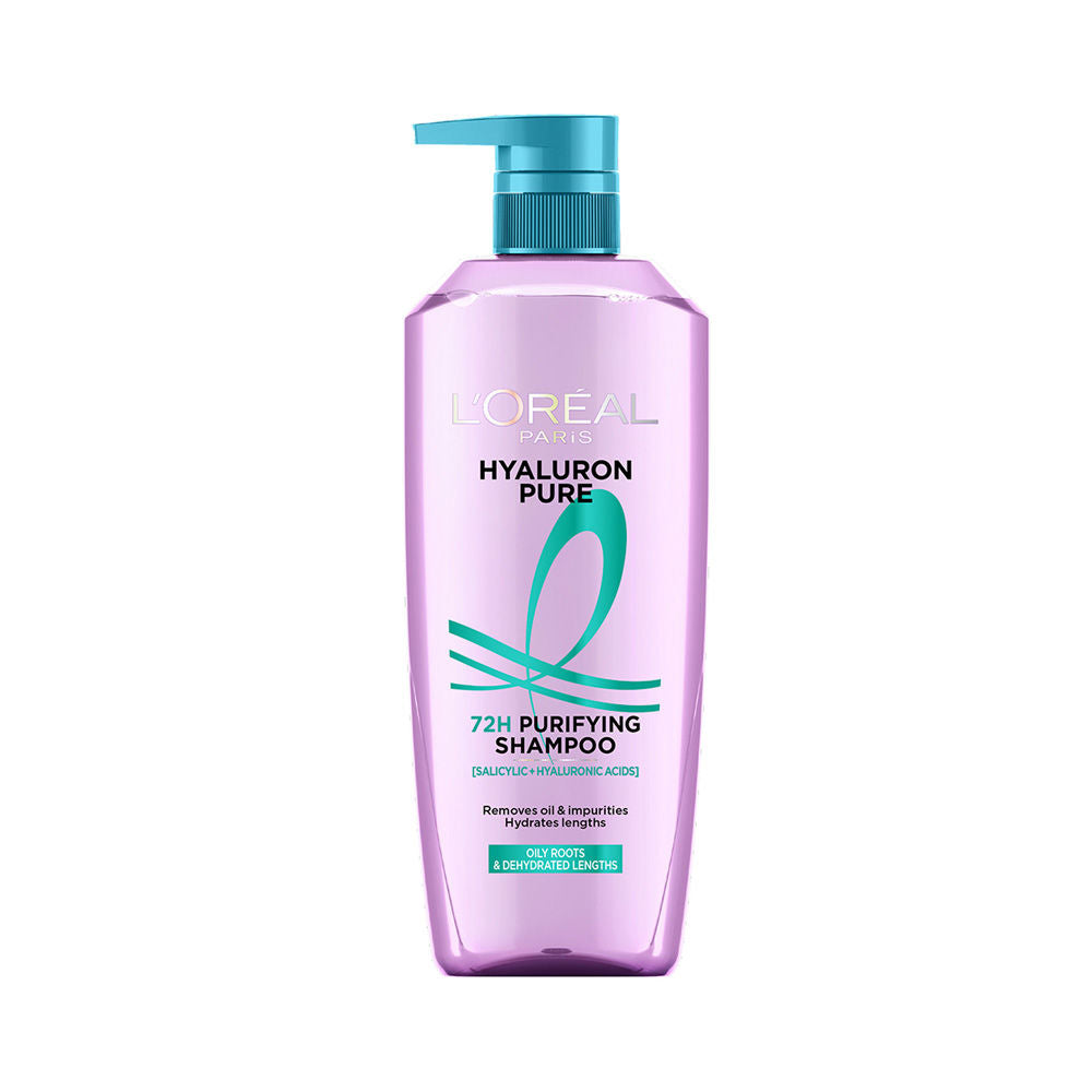 L’Oréal Paris Hyaluron Pure 72H Purifying Shampoo, For Oily Scalp & Dry Hair With Salicylic And Hyaluronic Acid, 1000ml Buy at Indicrest Image 9