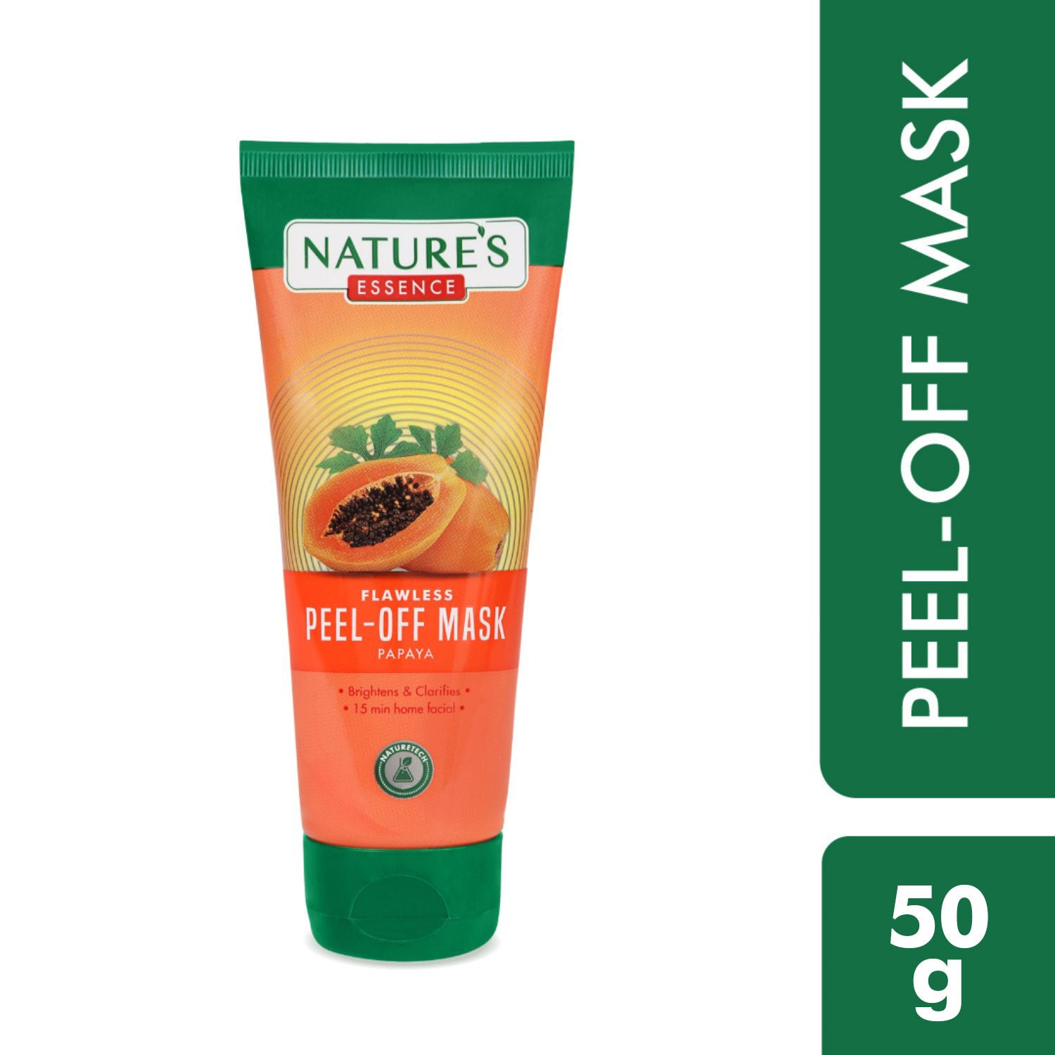 Nature's Essence Flawless Peel-Off Mask For Glowing Skin Papaya Face Mask, 50g Buy at Indicrest