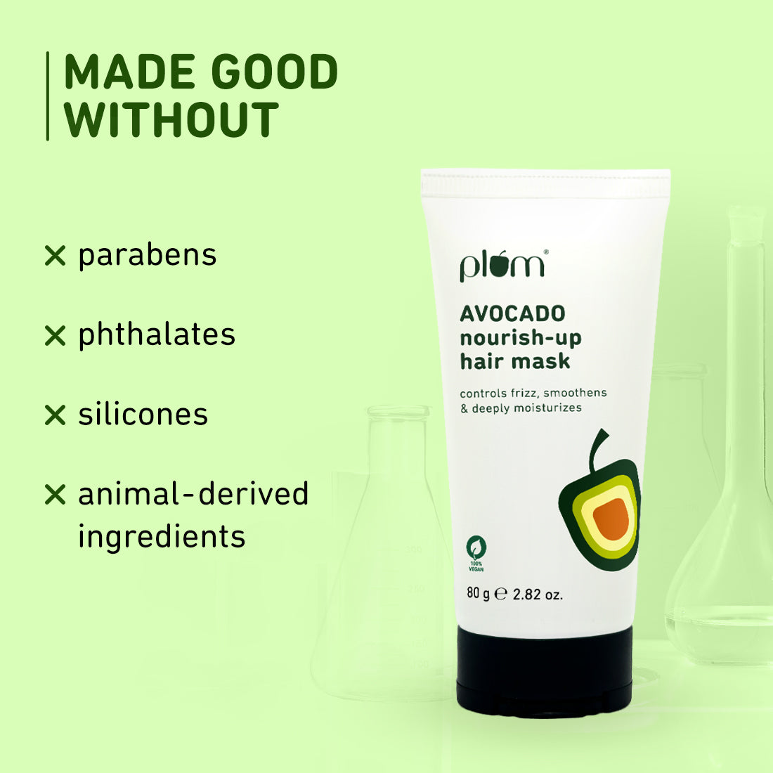 Plum Avocado Nourish-Up Hair Mask | Nourishes Hair | Retains Moisture, 80g