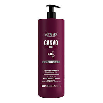 Streax Professional Canvoline Conditioner With Kera-Charge & Baobab Oil, 950g Buy at Indicrest